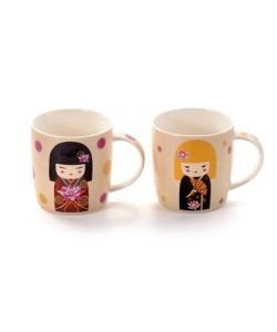 2 Mugs Geisha, 2 pièces